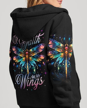 Hope And Faith Are My Wings Dragonfly Women's All Over Print Shirt - Ty0307232