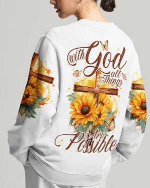 With God All Things Are Possible Women's All Over Print Shirt - Tytd2606231