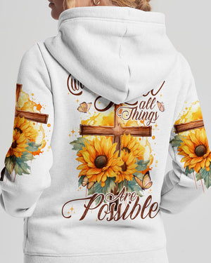 With God All Things Are Possible Women's All Over Print Shirt - Tytd2606231
