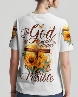 With God All Things Are Possible Women's All Over Print Shirt - Tytd2606231