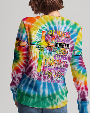 Promise Keeper Light In The Darkness Tie Dye Women's All Over Print Shirt - Tytd2606232