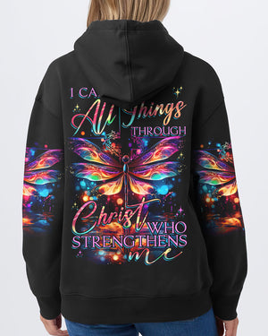 I Can Do All Things Dragonflies Women's All Over Print Shirt - Tytd2706232
