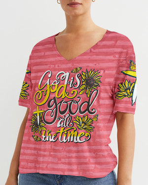God Is Good All The Time Women's All Over Print Shirt - Tytm0307233