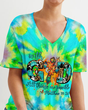 With God All Things Are Possible Women's All Over Print Shirt - Tytm0507231