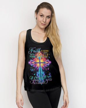 Faith Is Seeing Light With Your Heart Women's All Over Print Shirt - Tytm2706233