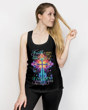 Faith Is Seeing Light With Your Heart Women's All Over Print Shirt - Tytm2706233