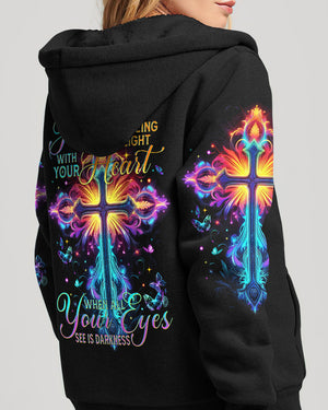 Faith Is Seeing Light With Your Heart Women's All Over Print Shirt - Tytm2706233