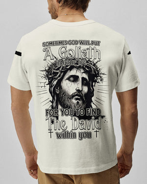 Sometimes God Will Put A Goliath In Your Life Men's All Over Print Shirt - Tytm2807231