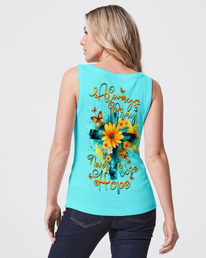 Always Pray Never Lose Hope Cross Women's All Over Print Shirt - Yhdu0307234