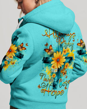Always Pray Never Lose Hope Cross Women's All Over Print Shirt - Yhdu0307234