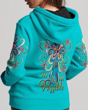 With Jesus All Things Are Possible Women's All Over Print Shirt - Yhdu0407234