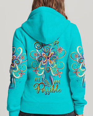 With Jesus All Things Are Possible Women's All Over Print Shirt - Yhdu0407234