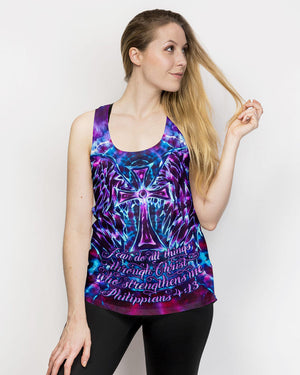 Faith In Light Wing Cross Swirl Women's All Over Print Shirt - Ri3103261