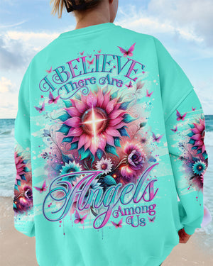 I Believe There Are Angels Among Us Sunflower Women's All Over Print Shirt - Tlno0912233
