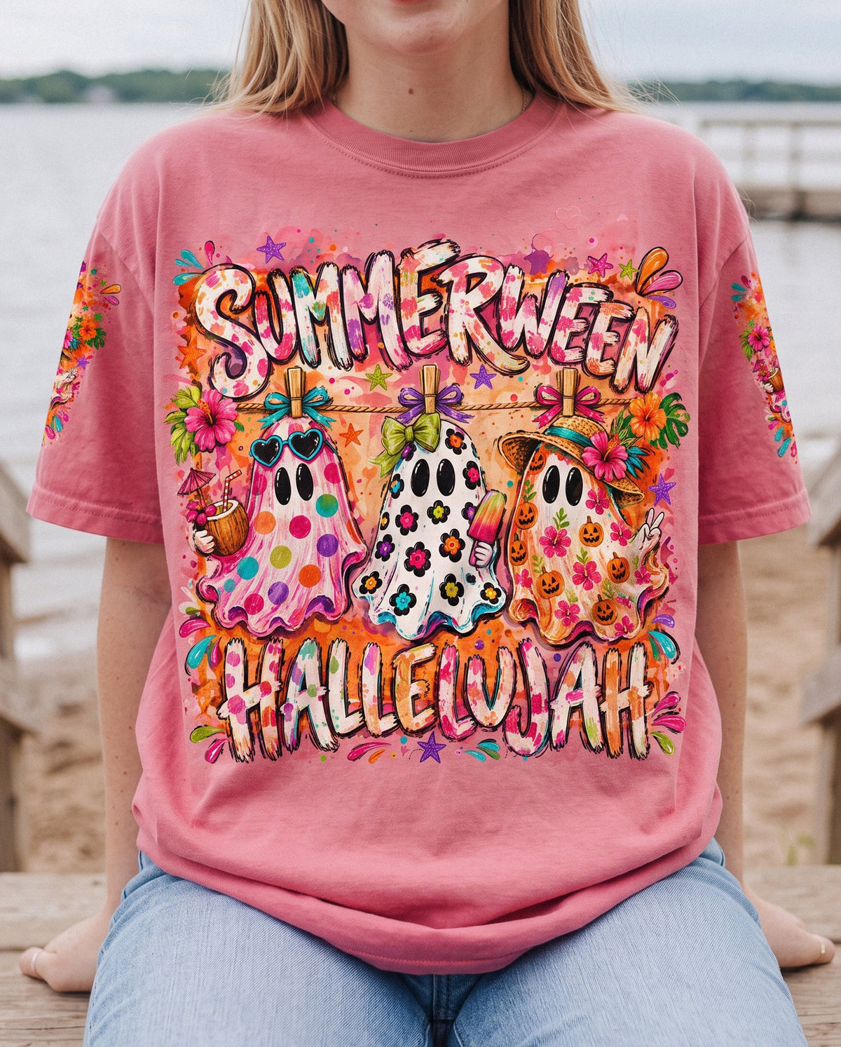 Summerween Hallelujah Ghost All Over Print - Kmtm2407261