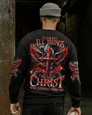I Can Do All Things Cross Wings Men's All Over Print Shirt - Tlno0808244
