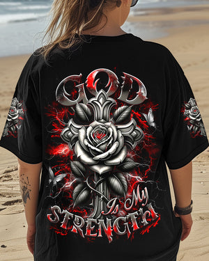 God Is My Strength Women's All Over Print Shirt - Yhdu2103253