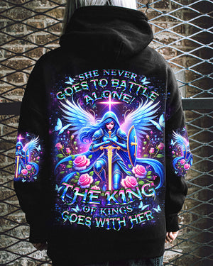 She Never Goes To Battle Alone Women's All Over Print Shirt - Yhdu1501251
