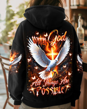 With God All Things Are Possible Women's All Over Print Shirt - Yhdu2502253
