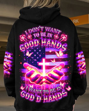 I Want To Be In God's Hands Women's All Over Print Shirt - Yhdu1012242