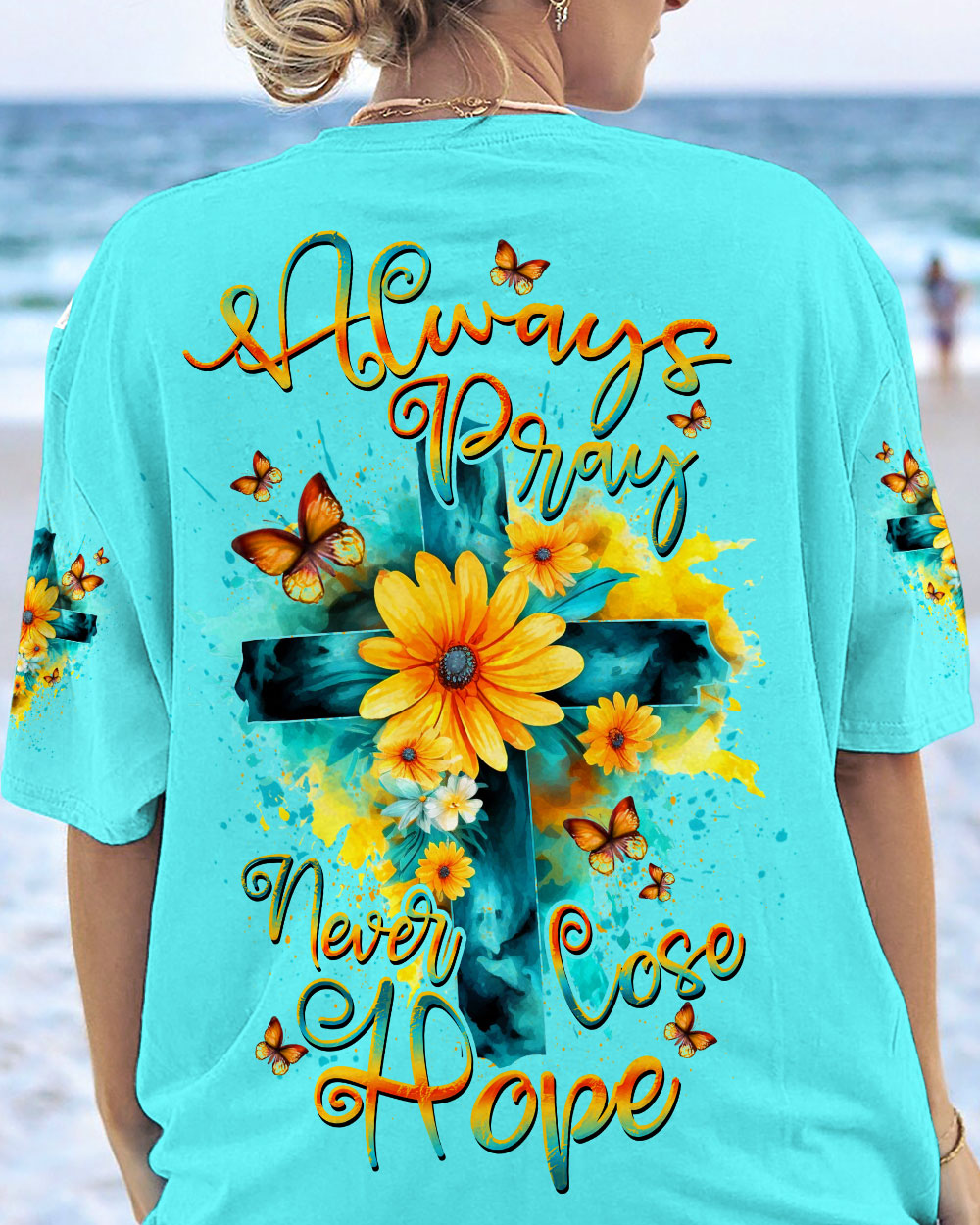 Always Pray Never Lose Hope Cross Women's All Over Print Shirt - Yhdu0307234