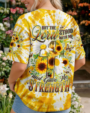 Lord Stood With Me Cross Flowers Women's All Over Print Shirt - Tyln2304261