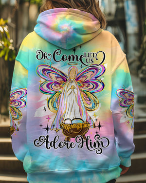 Oh Come Let Us Adore Him Women's All Over Print Shirt - Ty1511243
