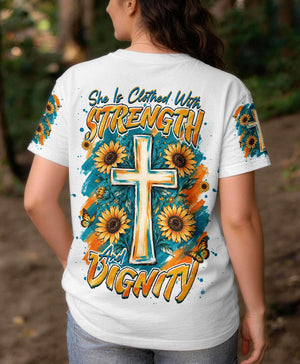 She Is Clothed With Strength Women's All Over Print Shirt - Tlhg1007263