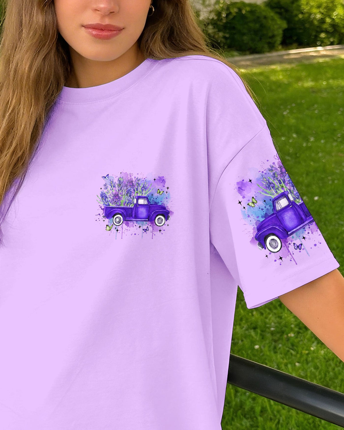 Jesus Take The Wheel Lavender Women's All Over Print Shirt - Tyln1704262