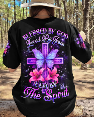 Blessed By God Cross Women's All Over Print Shirt - Tyqy1110253