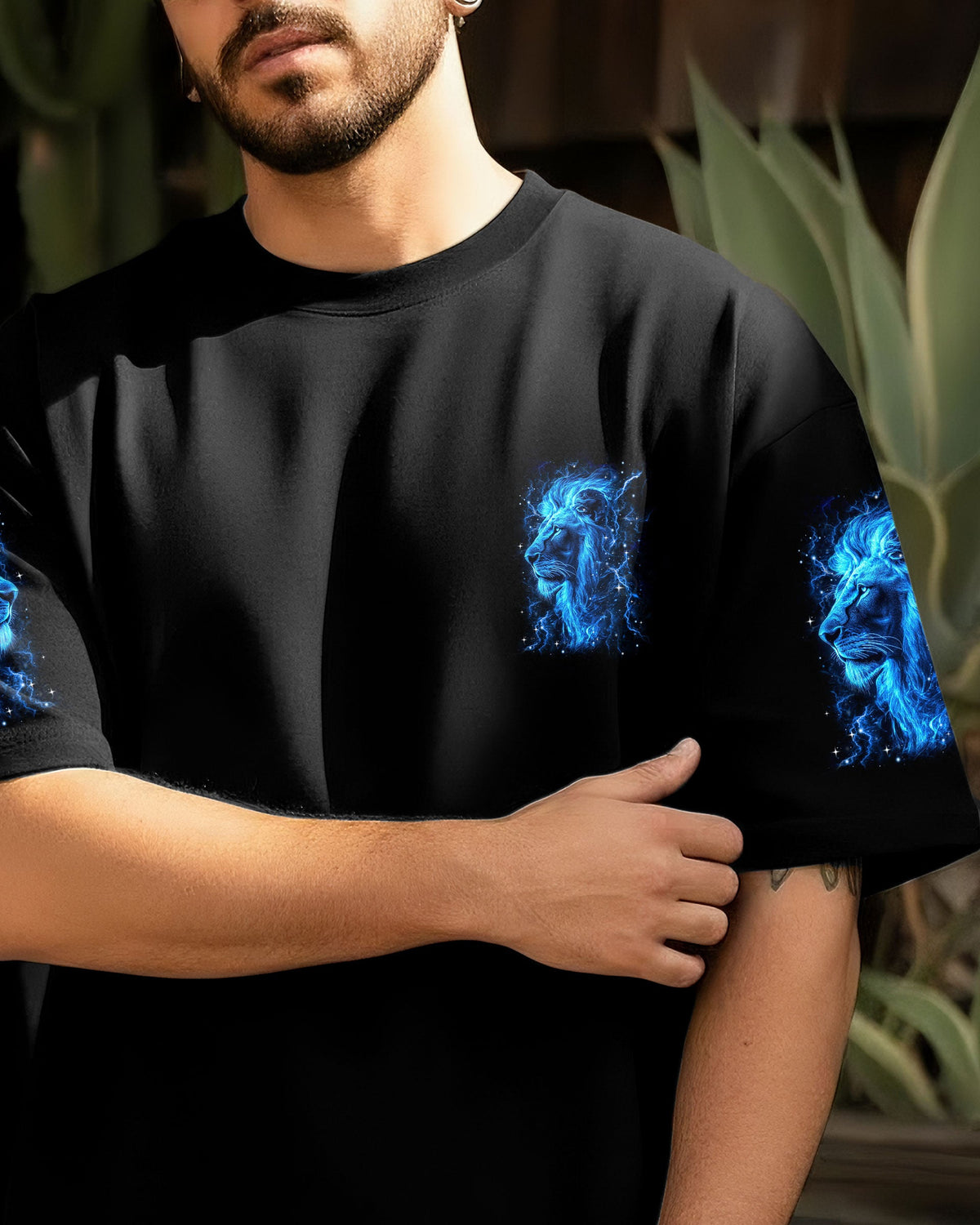 Blessed By God Lion Men's All Over Print Shirt - Tyln0306261