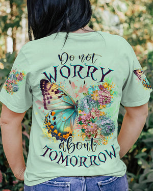 Do Not Worry About Tomorrow Butterfly Women's All Over Print Shirt - Tlnz1407236