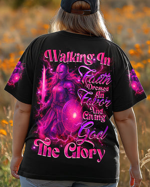 Walking In Faith Warrior Women's All Over Print Shirt - Tlnz1507253