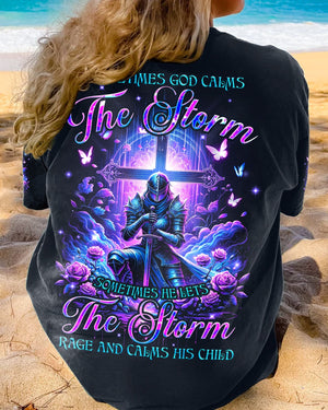 God Calms The Storm Women's All Over Print Shirt - Tyqy2812233