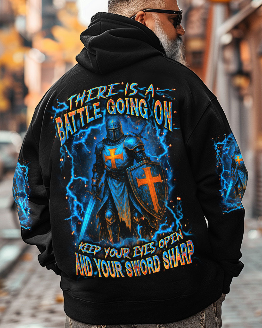 Keep Your Eyes Open And Your Sword Sharp Men's All Over Print Shirt - Yhln1007253