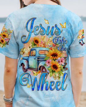 Jesus Take The Wheel Women's All Over Print Shirt - Tyqy1312232