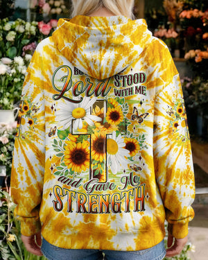 Lord Stood With Me Cross Flowers Women's All Over Print Shirt - Tyln2304261