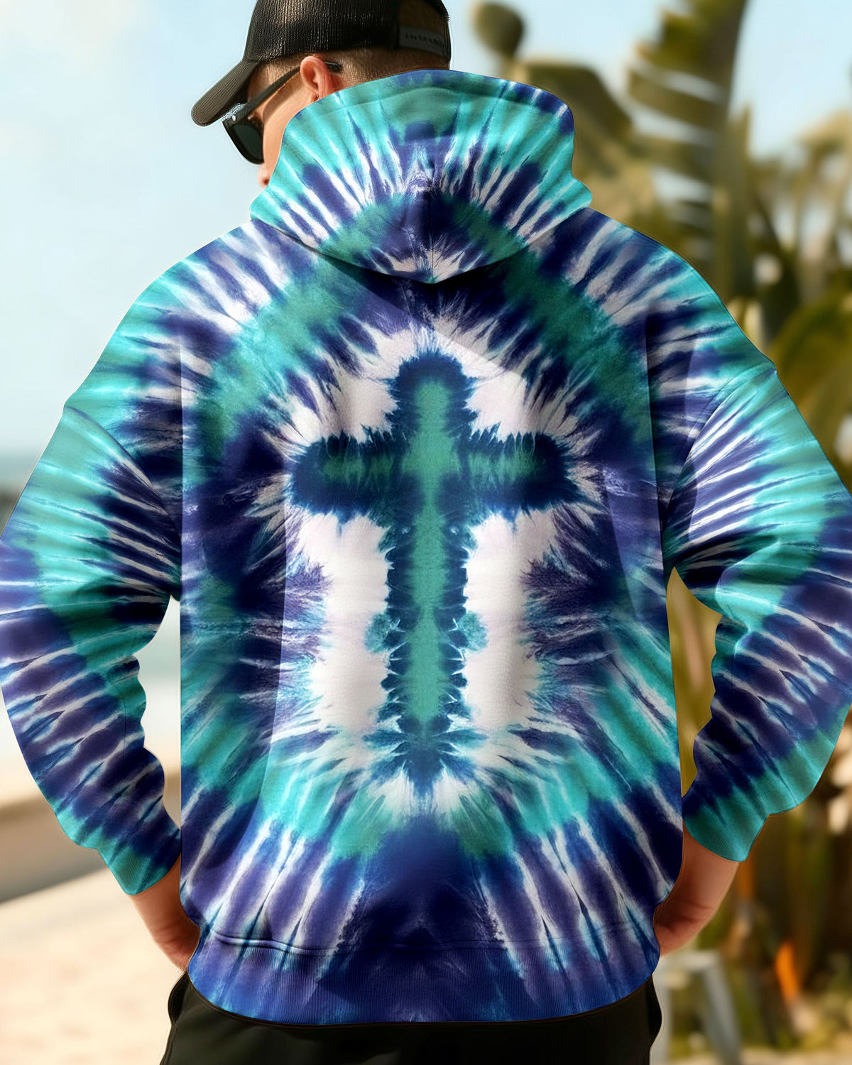 Tie Dye Cross Men's All Over Print Shirt - Yhln1712252