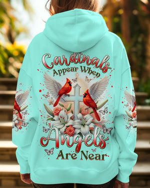 Cardinals Appear When Angels Are Near Women's All Over Print Shirt - Tlnz0601253