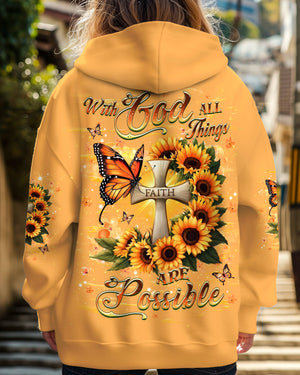 With God All Things Are Possible Women's All Over Print Shirt - Yhhg2702252