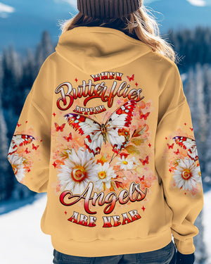 When Butterflies Appear Angels Are Near Women's All Over Print Shirt - Tlnz1812243