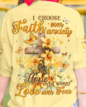 I Choose Faith Hope Love Women's All Over Print Shirt - Tyqy1204244