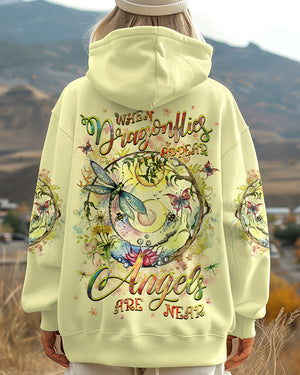 When Dragonflies Appear Angels Are Near Women's All Over Print Shirt - Yhhg3112243