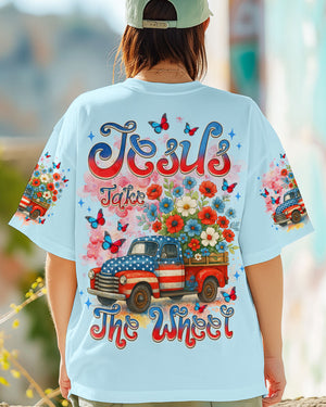Jesus Take The Wheel Women's All Over Print Shirt - Tlnz1205252