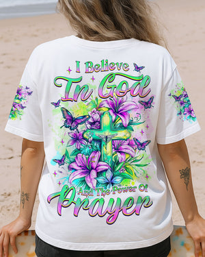 I Believe In God Lilies Women's All Over Print Shirt - Tlnz2205253