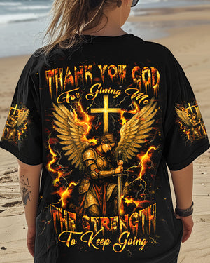 Thank You God Warrior Women's All Over Print Shirt - Yhdu1804252