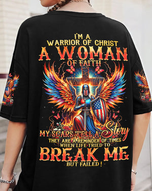 I'm A Warrior Of Christ A Woman Of Faith Women's All Over Print Shirt - Tyqy2406241