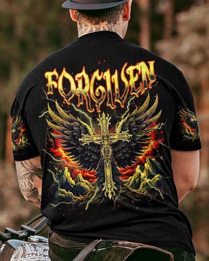Forgiven Cross Wings Men's All Over Print Shirt - Tlnz1703253