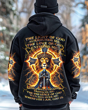 The Light Of God Surround Me Lion Warrior Men's All Over Print Shirt - Tlnz0212243