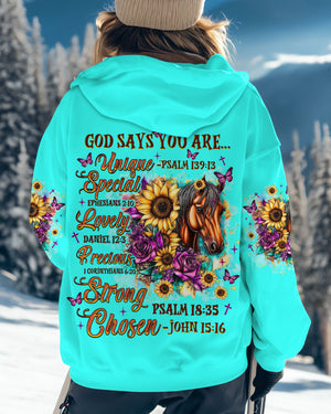 God Says You Are Horses Women's All Over Print Shirt - Tlnz2307253